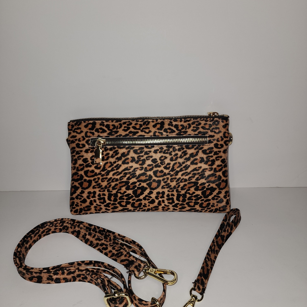 Leopard Clutch & Cross Body Bag